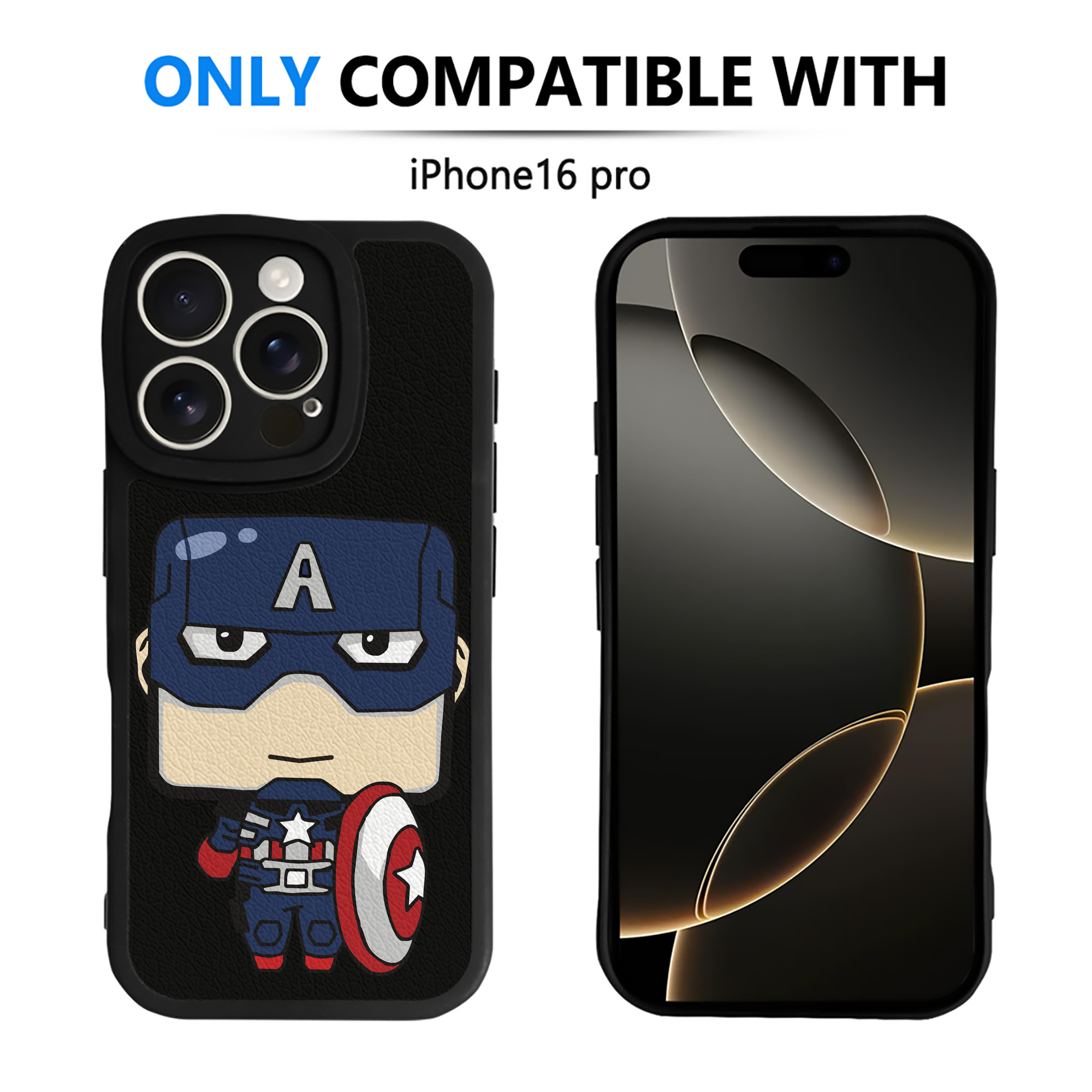 （画像用） アベンジャーズ The Avengers 【iPhone 16シリーズ対応】シリコンスマホケース（レザー調） 材質：シリコン